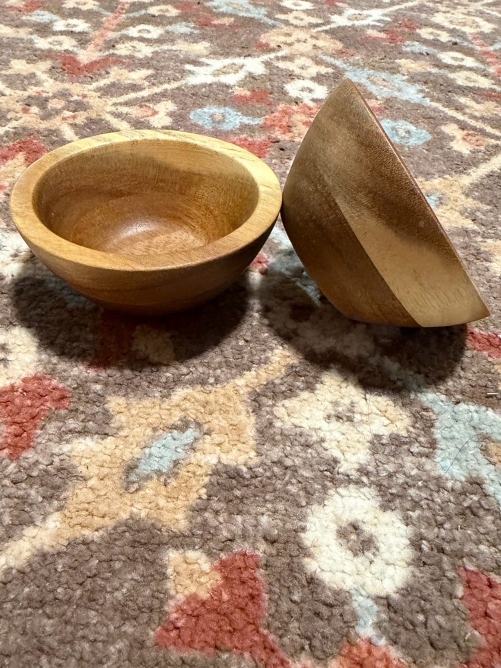 3/$25 🌿 Threshold Acacia Wood Dip Bowls Set of 2 Small Serving Bowls